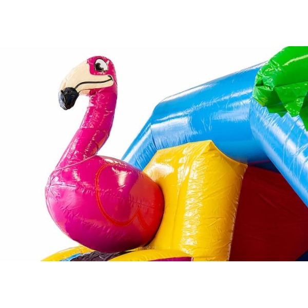 Springkussen Combo Flamingo